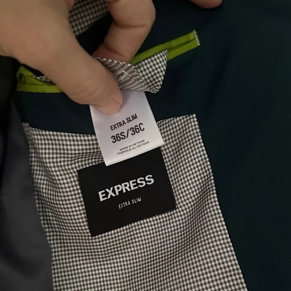 Express Dark Teal Blazer - Picture 3 of 4